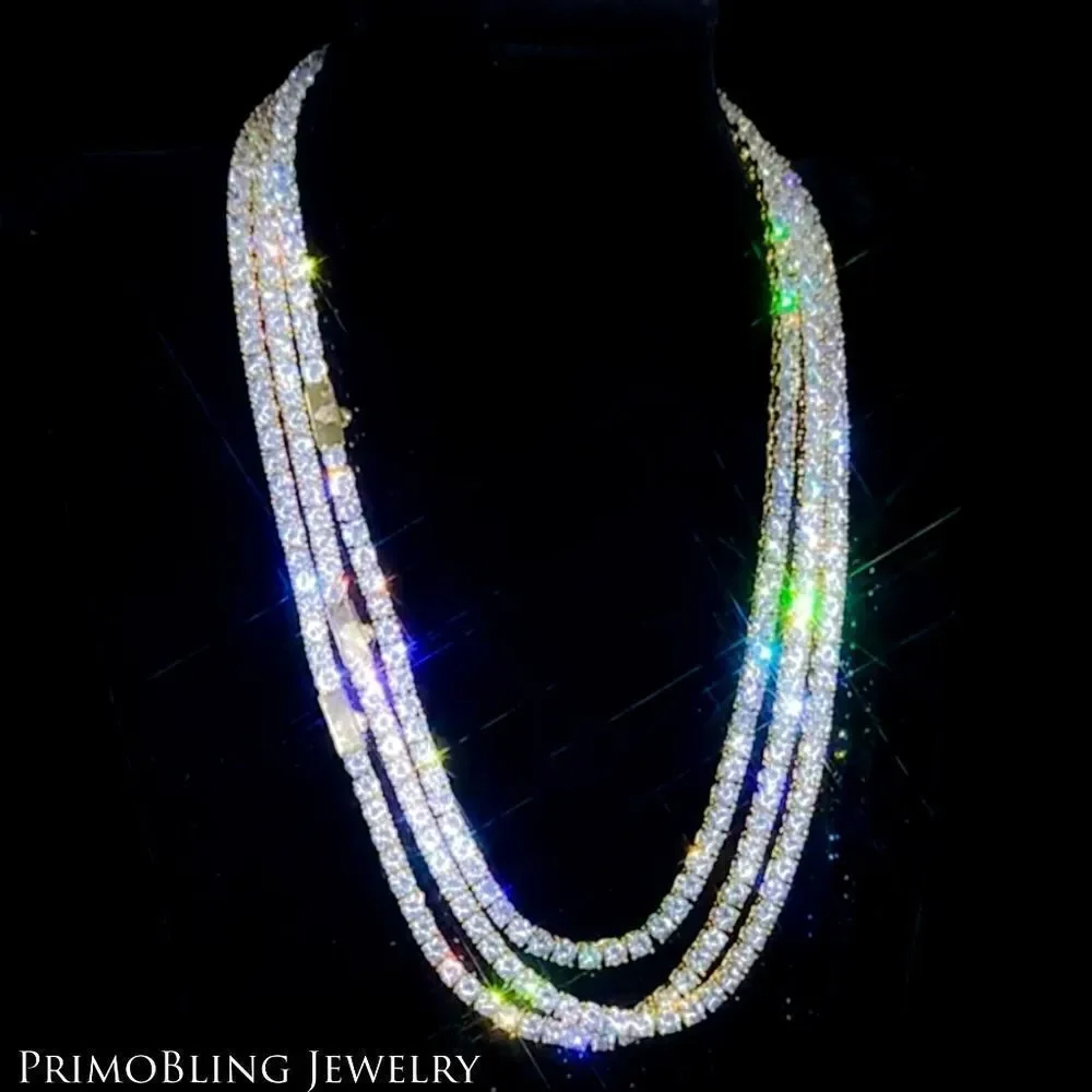 Super Iced Out Tennis Necklace